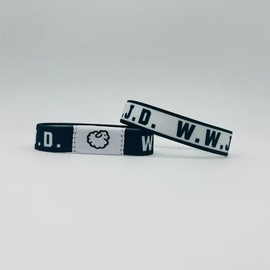 Daily Bible Verse Bracelet Daily Sheepy Bible Verse Christian Bracelet -Jesus is King - Color: WWJD Black