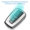 Autophone for Toyota Key Fob Cover with Keychain Soft TPU