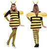 Bee Costume Adult Women with Headband Wings Gloves Leg Socks