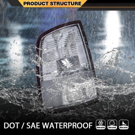 Tail Lights Assembly Rear Lights Compatible with 2009-2018 Dodge Ram 1500/Compatible with 2010-2018 Dodge Ram 2500 3500/Compatible with 2019-2020 Dodge Ram 1500 Classic
