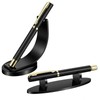 Ezymivs 2Pcs Acrylic Pen Display Stand, Black Acrylic Single Pen