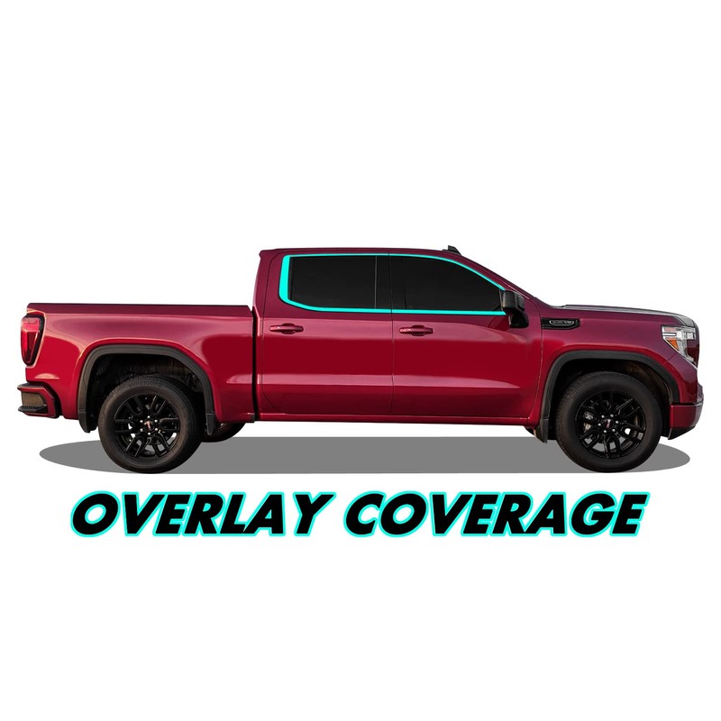 SlickMod Chrome Delete Blackout Vinyl Overlay for 2019-2023 GMC Sierra