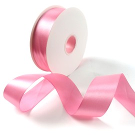 PHUSBLAY Ribbon for Gift Wrapping 1 1/2 Inch x 100 Yards Perfect Wedding Party Wreath Sewing Fabric Ribbon Use for Bows Bouquet, Wrapping, Floral Arrangement （(Peach)