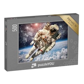 puzzleYOU: Puzzle 500 Pieces "Astronaut in Space against the Background of Planet Earth"