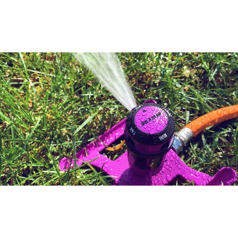 Dramm ColorStorm Gear Drive Sprinkler on Heavy Duty,Durable Metal Base,