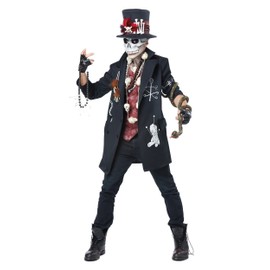 California Costumes Men's Voodoo Dude, Black/Burgundy, X-Large