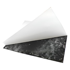 Rubber Strip, EPDM, Rubber Width 36 in, Rubber Length 2 in, Rubber Thickness 1/16 in, 60A, Adhesive Backing