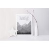 Psalm 121 Print, Mountains Wall Art Bible Verse Quote,Christian Men