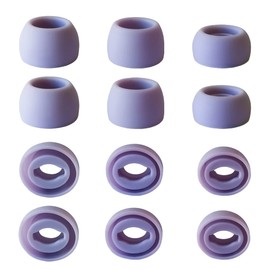 Luckvan Silicone Ear Tips for Galaxy Buds Pro Replacement Earbuds Tips for Galaxy Buds Pro Earbuds 6 Pairs LMS Purple