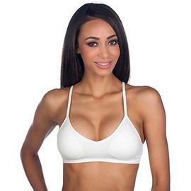 Anemone Seamless Padded V-Neck Cami Bra 04 - WHITE