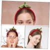 Baluue 3pcs Adorable Strawberry Hair Bands Wide Edge Headbands for
