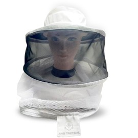 Apis Tactical - Beekeeping Round Hood - Beekeeping Supplies - Bee Keeper Hat with Veil - Bee Protective Gear - Head Net - XL+