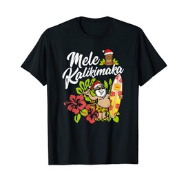 Mele Kalikimaka Christmas Aloha Hawaii T-Shirt Gifts