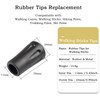 6pcs Walking Stick Tips, Replacement Rubber Tips for Walking Sticks,