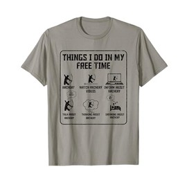Things I Do Archery Funny Archer Arrow Bow Hunting Graphic T-Shirt