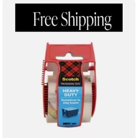 Scotch 1.88 in. x 22.2 yds. Heavy Duty Shipping Packaging Tape with Dispenser