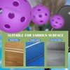 Amoswiz Indoor Pickleball Balls, 6 Pack of 26 Holes Pickleballs,