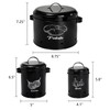 Frcctre 3 Pack Vegetable Storage Tins, Potato Onion Garlic Storage