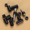 320 Pcs Nylon Round Spacers Washers Assortment Kit, Black Plastic
