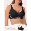 LUCKMEEY Bras for Women No Underwire Deep V Wireless Bra