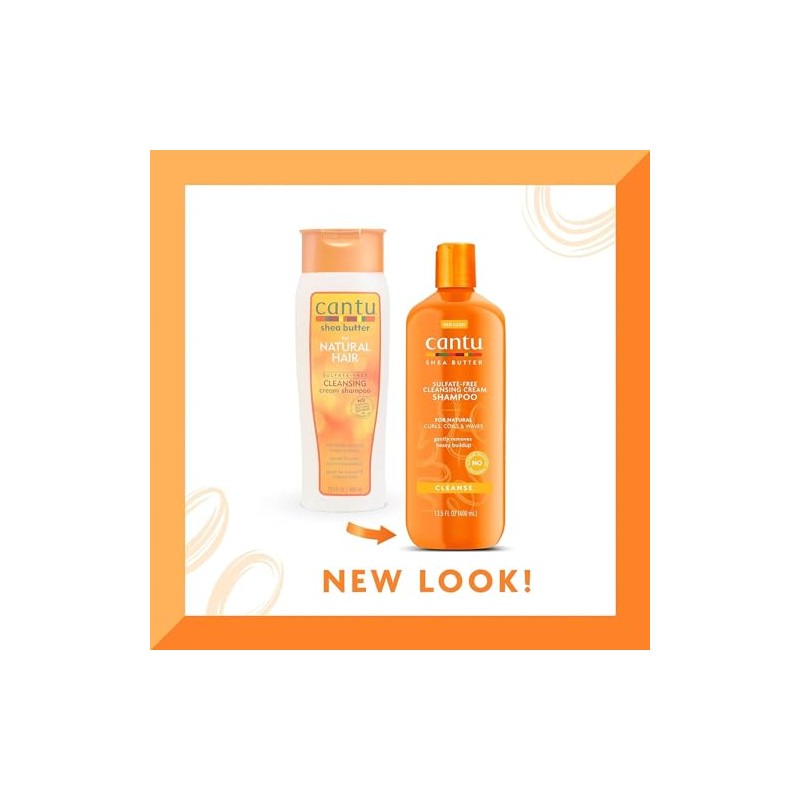 Shea Butter Sulfate free Cleansing Cream Shampoo by Cantu for