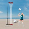 Volleyball Setter Training Net Portable Training Equipment W/Adjustable Angle &