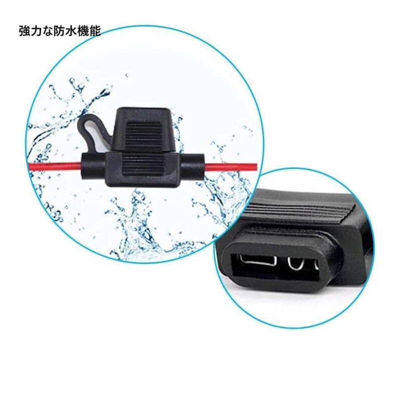HiLiBoom Fuse Holder 16AWG 10pcs Fuse Box Fuse Clip Flat