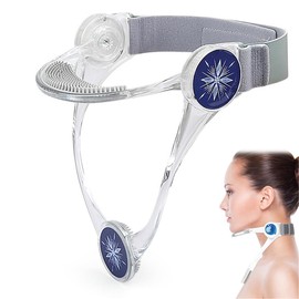 seaNpem Neck Brace, Neck Support wtih 360°Adjustable Soft Chin Support, Cervical Collar for Forward Head Posture Correction and Cervical Pressure Relief (‌Transparent)