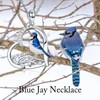 RMREWY 925 Sterling Silver Blue Jay Necklace Our Love Never