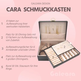 Leather Jewellery Box Lockable Women's Pink Girls Jewellery Storage Travel White Rectangular Small Jewellery Box Black Jewellery Box with Lock Green (Black)