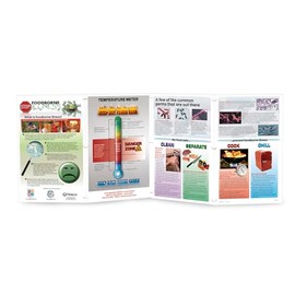 Nasco WA19030 Food Safety Folding Display, Laminated, Nutrition Education - 58" x 22"