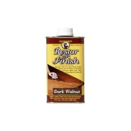 HOWARD - Restor-A-Finish: Restore Your Dark Walnut Wood Finishes Repair Scratches, Eliminate Stains, White Heat or Water Rings and More. Safe on Furniture, Trim, and All Finished Wood. Size: 8 Fl oz