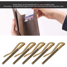 5PCS 75mm Spring Money Clip Bar Money Cash Clip Spring for Wallet Quality Leathercraft Accessories Money Organizers Clip Money Holders(2)
