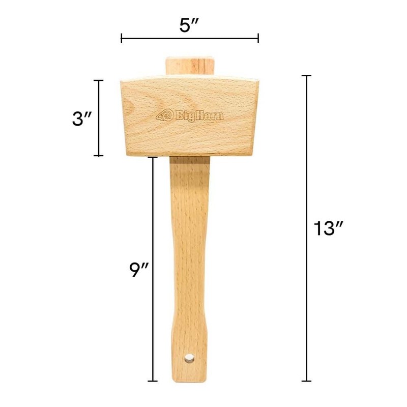 Big Horn 26016 16 oz Beech Wood Carving Mallet
