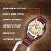 Dakota Leather Field Clip, Clip Watch, Leather Fob Strap, Lightweight