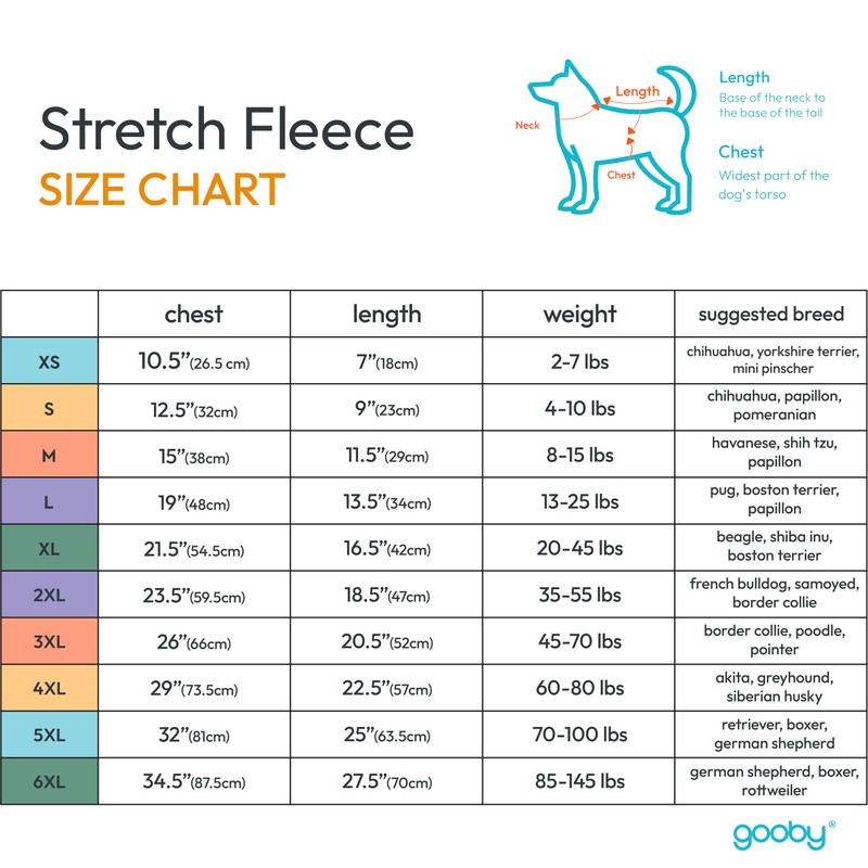 Gooby Stretch Fleece Vest - Black, Medium