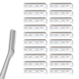 Facial Razor Replacement Blades Be suitable for Twee zerman Stainless steel blade 20 Count (Pack of 1)