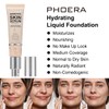 PHOERA Hydrating Essence Foundation,Waterproof and Light Long Lasting Makeup Hypoallergenic