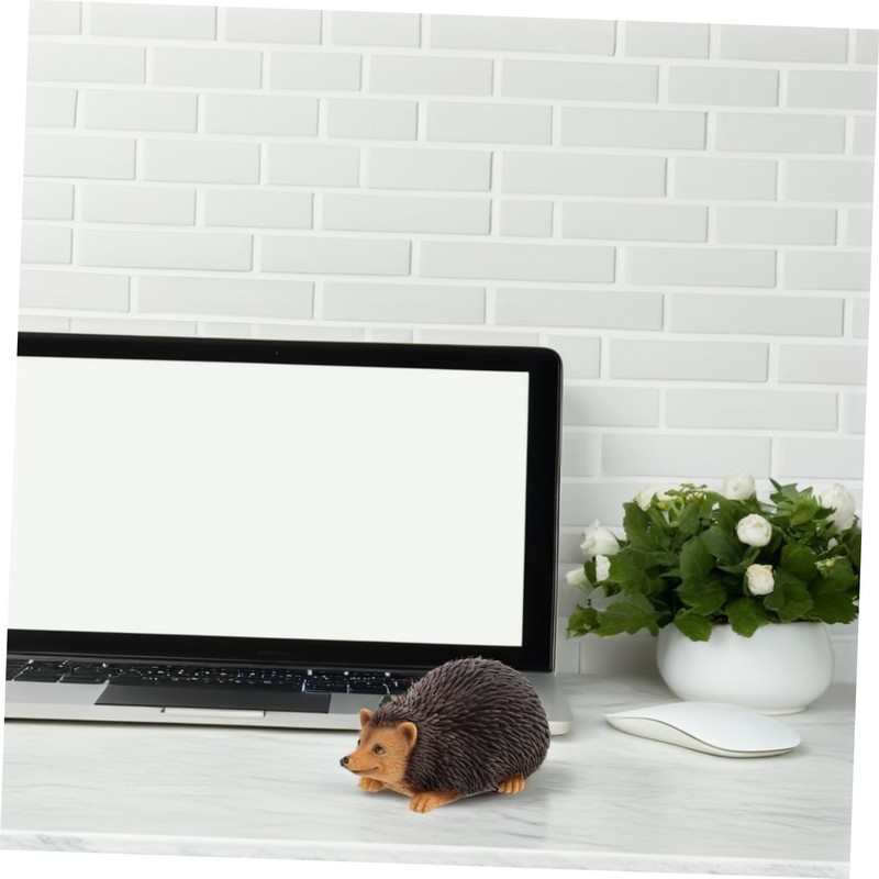 Operitacx Hedgehog Key Box Small Garden Statue House Key Hider