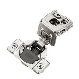 HOME EDIT 20 Pack 10 Pairs 1-3/8 inch Overlay Soft Close Cabinet Hinges for Kitchen, Stainless Steel Three-Way Adjustable, Concealed Self-Closing Door Hinges