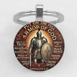 Xizhounianfeng Creative Alloy Keychain Cute Cartoon Keyring with Pendant – Durable and Stylish Accessory, Perfect for Gifts(The knight clad in God's armor)