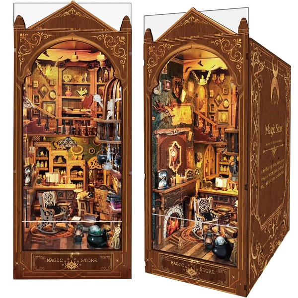 Booknook Magic Store Dollhouse Booknook Bookshelf Insert Decor Alley DIY