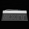 AC220V 3W LED PMMA 350x180mm/13.78x7.09in Emergency Exit Safety Indicator Light