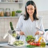 X Home 5-in-1 Rotary Cheese Grater w/ Handle, Manual Hand