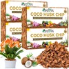 Zeedix 4 Pack Coco Husk Chips for Plants, 100% Organic