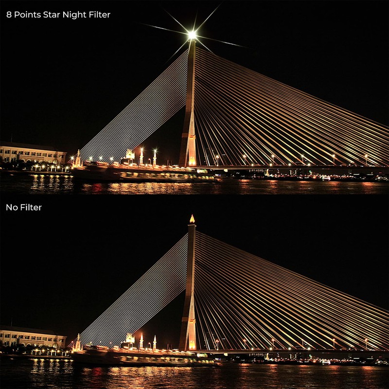 K&F Concept 52mm Variable Star Filter, 4 Points 8 Points