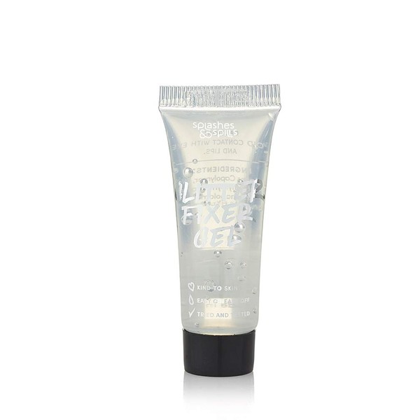 Face & Body Glitter Fixer Gel, Long lasting & non-staining 10ml - Clear