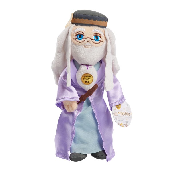 Harry Potter™ 8-Inch Spell Casting Wizards Professor Albus Dumbledore™Small Plushie with Sound Effects, Kids Toys for Ages 3 Up by Just Play