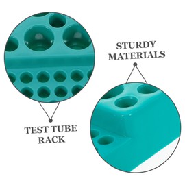 iplusmile Test Tube Display Rack Lightweight Easy to Store Plastic Tube Holder for Lab Use