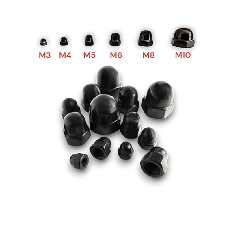 Black Stainless Steel Cap Nut M3 M4 M5 M6 M8